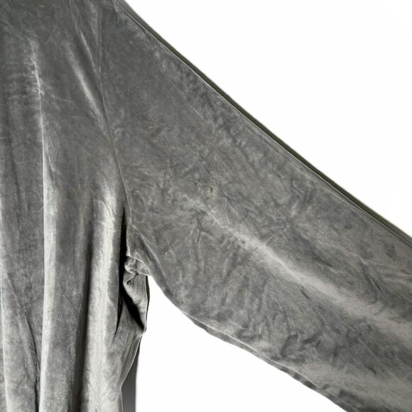 Skims Velour Sleep Top - Smoke - 4x - Picture 8 of 10